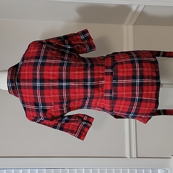 Charlotte Russe Plaid Flannel Ruffled Front Top - Picture 4 of 4